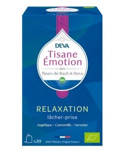 Tisane Emotion aux Fleurs de Bach - Relaxation BIO, 20 sachets